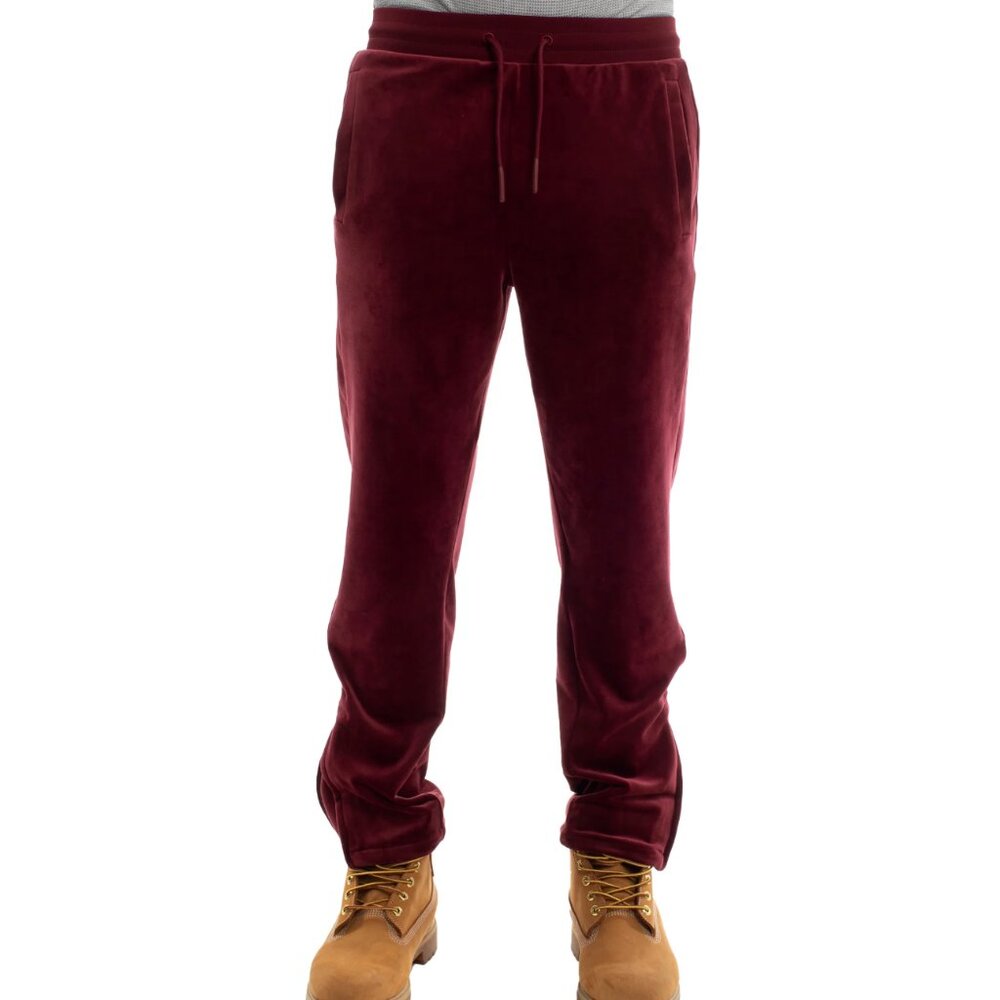 AGTAWH Men Classic Velour Pant Port Size L